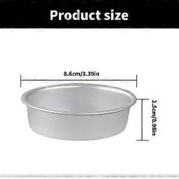 Pakke med 20 Professionelle Ovale Bageforme Praktiske Ovale Brødforme Aluminium Non-stick Brød Kage Bageforme