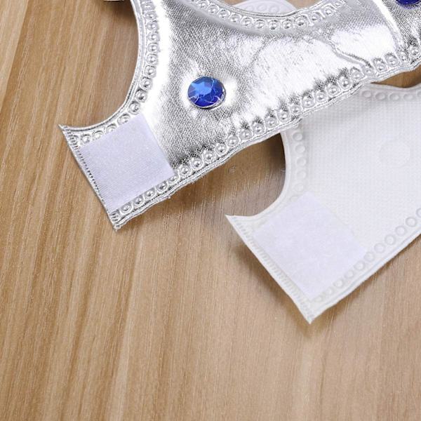 Kuningas kruunut Lasten syntymäpäiväjuhlat Hattu Prinsessa Tiara Pääpanta Puku Tarvikkeet Juhla Suosikit（Hopea）