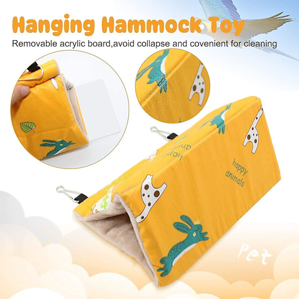 Talvi lämmin lintujen pesätalo riippuva hammock sametti suoja mökki häkki linnut piilopaikka nukkumisvuode