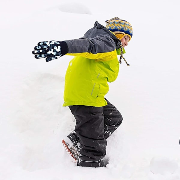 6 par barnvantar, barn vinter full fingerhandskar K