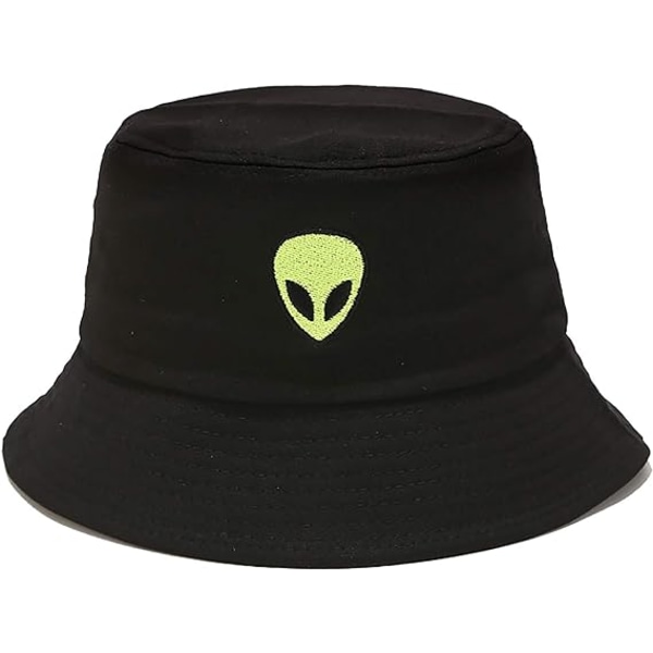 Alien broderad fiskarhatt herr och dam street trend hip-ho