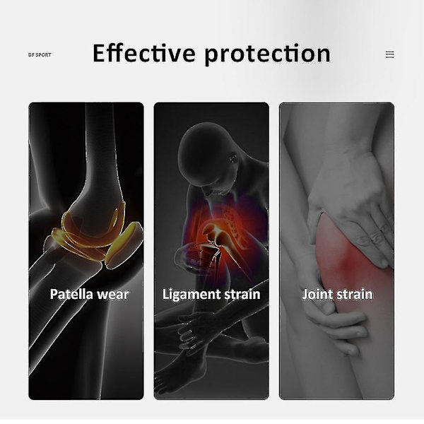 Knäskydd Meniskstöd Knäskydd Med Patella Gelkuddar Sidostabilisatorer För Löpning Artrit L