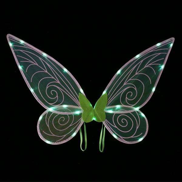 vihreä Fairy Wings tytöille Aikuiset Light Up Butterfly Wings Spark
