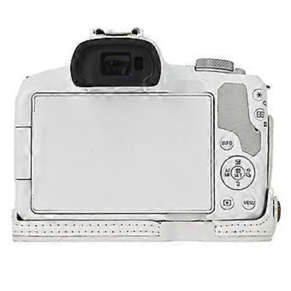 PU-läderfodral med handledsrem för Canon EOS R50/R100, halvt kameraskydd