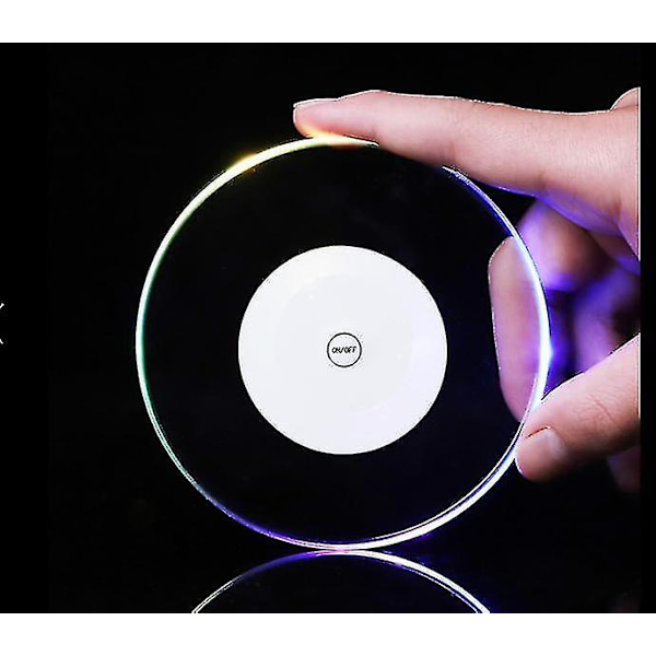 Led fargerike skålbrikker 2 stk drikkebrikker