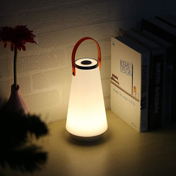 LED-nattlampa, touchkontroll inbyggt USB-laddningsbart batteri, 3000-3500k färgtemperatur bordslampa