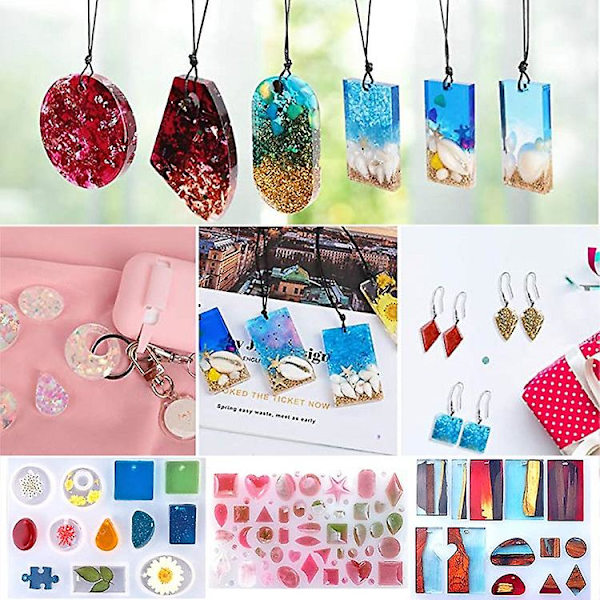 477-dels Alfanumerisk Kombination Smyckesberlock Glitterpulver DIY Kristall Dropp Gel Form Set 3D Form