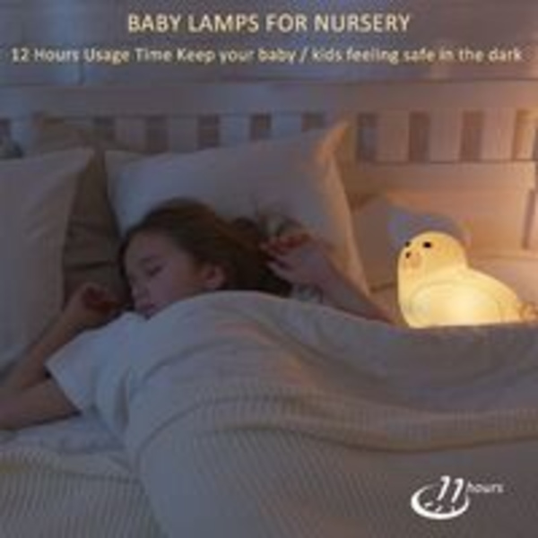 Natlys Sød Søløve Touch Squishy Silikone Dyr Natlys