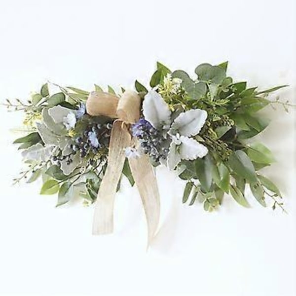 Kunstig Forårsblomster Swag 65x25cm til Dør, Spejl, Bryllup & Stol Dekoration