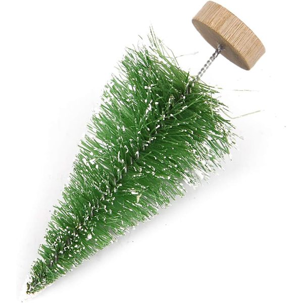 Set med 10 konstgjorda julgranar Miniatyr julgran