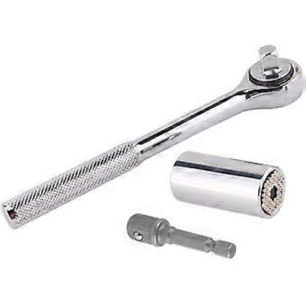 Momentnyckel, 3st 7-19mm Hylsnyckel Momentomvandlare Handverktyg Nyckeladapter Borrreparationsverktyg