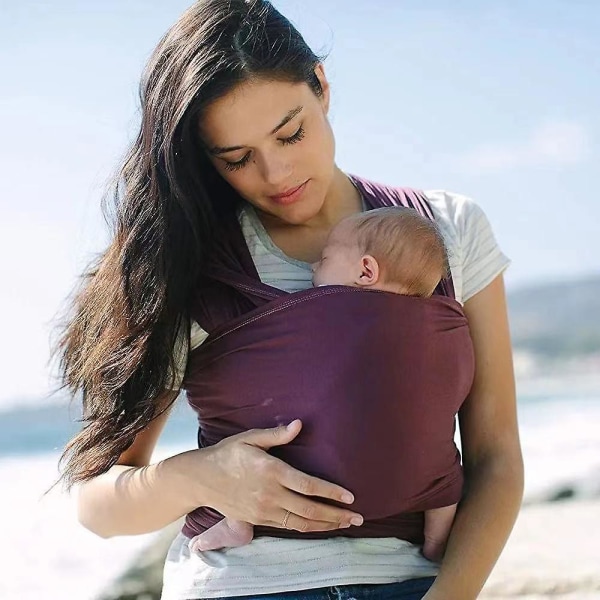 Baby Lyxig bärsele för nyfödda, baby , bärsele , baby | Naturlig och grå  rand för kvinnor baby(lila) 2fc6 | Fyndiq