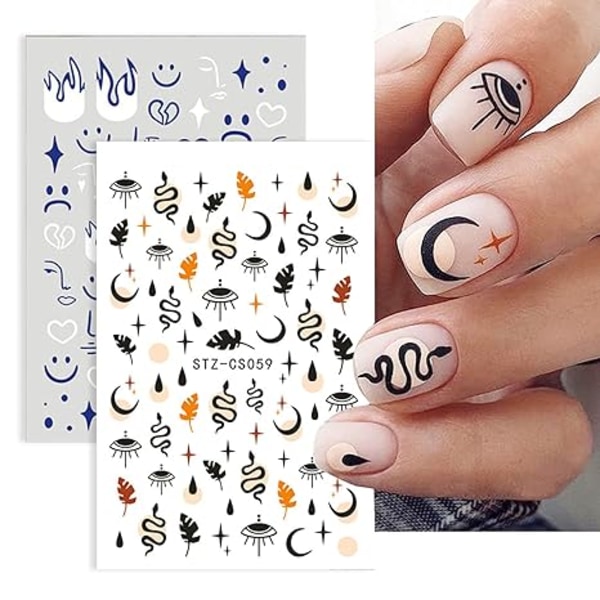 Starlight Nail Art Stickers Decals Negletilbehør Dekorationer 3