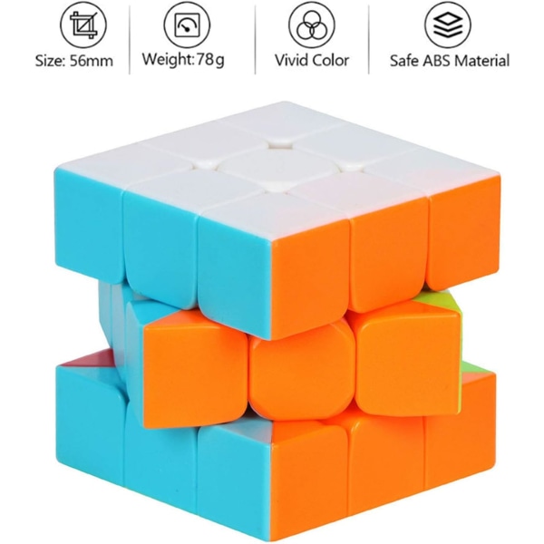 3x3x3 med handledning - Snabbt och smidigt roterande 3x3 pusselspel