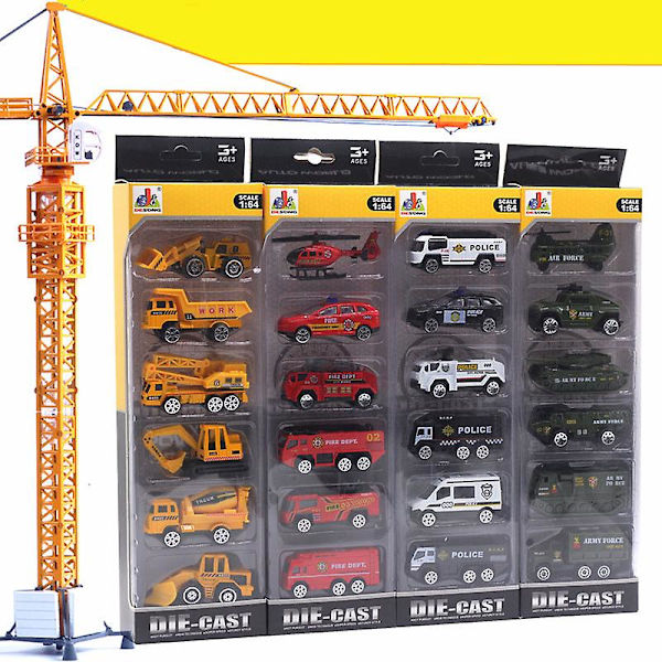 6 kpl autot lelu diecast metalli leikkisetti ajoneuvo seos auto mallit lelu lapsille taaperoille pojille C