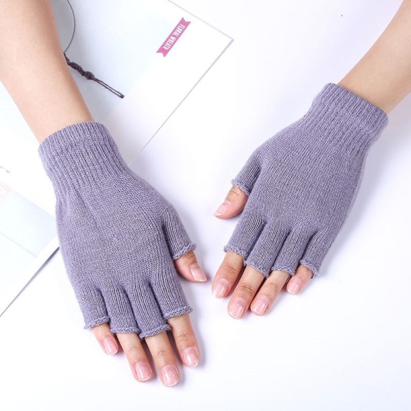 3 par fingerløse hansker, votter og halvfinger vintersol