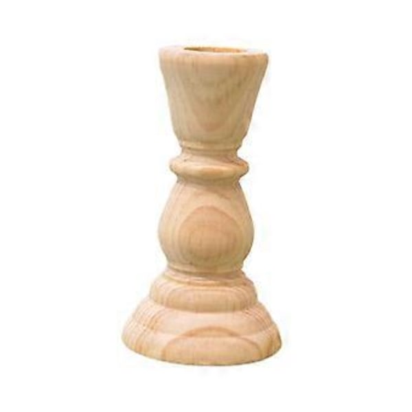 Ljusstake för Pillar-ljus Trähantverk Enkel Bordsdekoration Ljusstativ för Skördefestival Vardagsrum Dekorativ (A 5.5x5.5x10.5cm) A 5.5x5.5x10.5cm