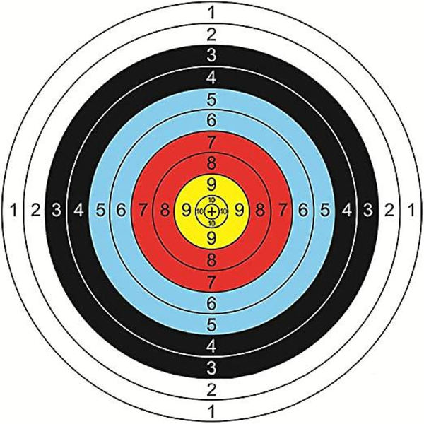 21 st Archery Shooting Paper, Target Shooting Training Paper, 40x40cm Bow And Arrow Equipment Target Paper