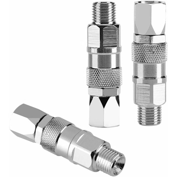 Sprayer Fitting, 1/4 tommers 360 graders roterende rustfritt stål høytrykks luftløs sprøytepistol slange svingbar kobling