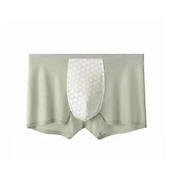 Herr Ice Silk Kalsonger Sport Boxershorts Andningsbara Boxerkalsonger Tonåringar (Grön L) Green XXXL