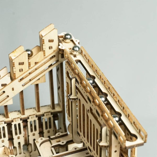 3D Träkulbana Pussel Hantverk Leksak, Ålder 14+, Diy Modell Byggsatser - Cog Coaster