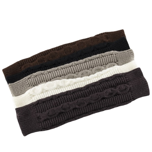 Strikkede handsker Fingerless Arm Warmers Tommelfingerhul Stretchy Handsker
