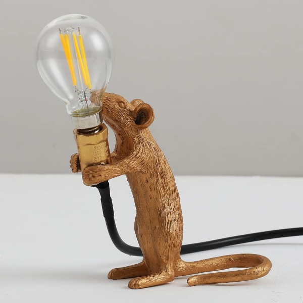 Mouse Shaped Table Lamp, Creative Resin Bedside Lamp, Bedside Lam