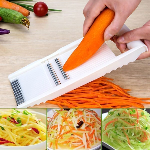 Grönsaksskärare Grönsaksskärare för frukt och grönsaker Julienneskärare för tunna remsor Hyvel för tunna grönsaker Kökshyvel