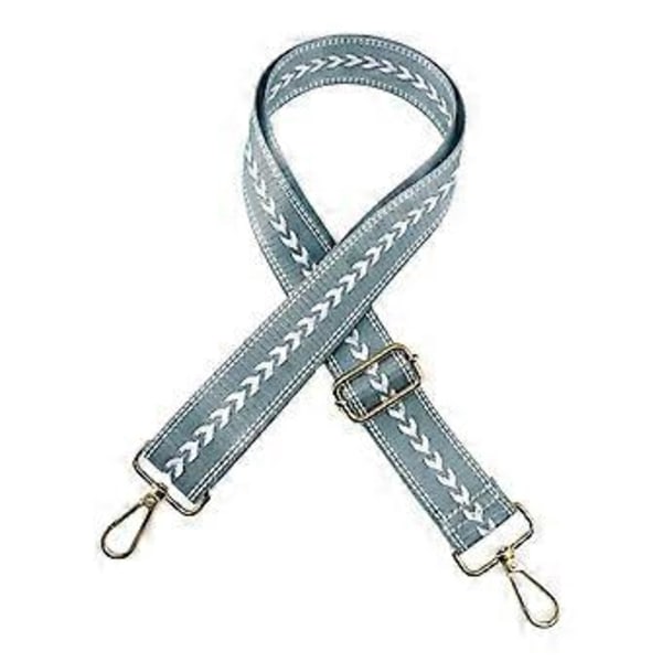 Skuldertaske Rem Hardware med Metalkroge DIY Taske Rem Udskiftning til Totes Blå Blue