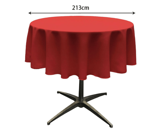 Rund dug, polyester, engangs dug i ensfarvet