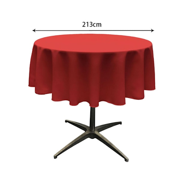 Rund duk, polyester, engangsfargede duker