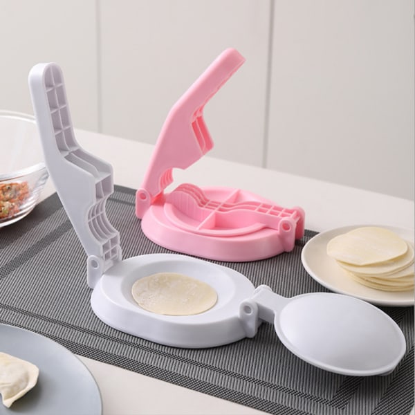 Dobbeltlags Ravioli Maker 1 stk. Pink Automatisk Ravioliforme Dumpling Form Sæt Automatisk Ravioliforme Hurtig og Nem Fødevarekvalitetsmateriale