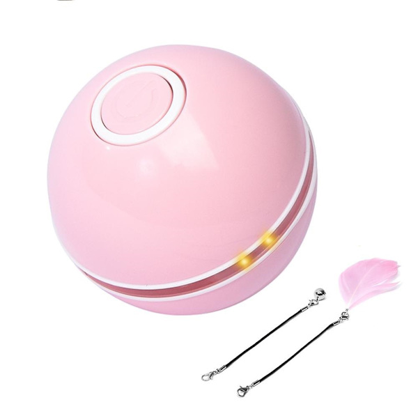 Smart Elektrisk Katteleke Ball Interaktiv USB Ladning Auto Roterende