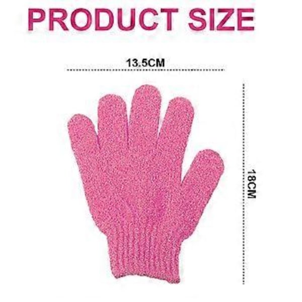 8 st Exfolierande Handskar, Hudexfolierare för Kroppen, Duschhandskar, Skrubbhandskar Exfolierande