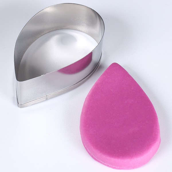 7-delad kakform i droppform, minimetall 3D-fondantform