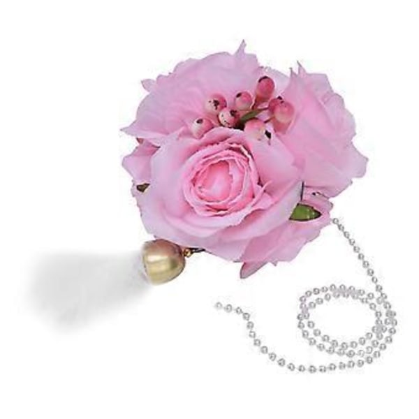 Simuleret Rose Kugle Kunstig Blomsterkugle Innovative Fotograferingsrekvisitter med Jingle Bell Fjer