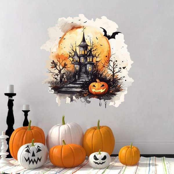 1PC Halloween-seinätarra