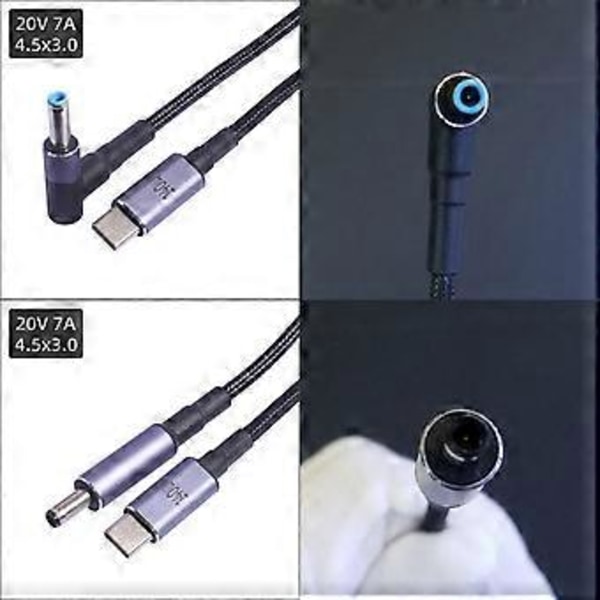 Praktisk PD140W Computer Opladerkabel Effektiv Strømforsyning & Hurtig Data Synkronisering til Laptops, Notebooks 3