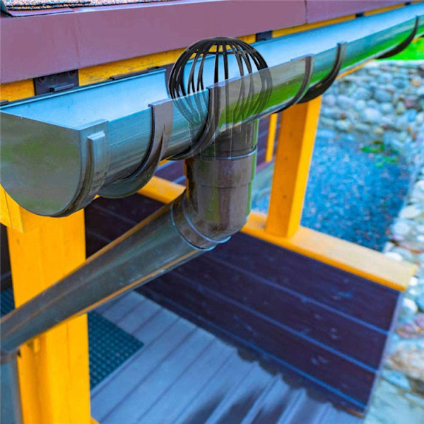 Avloppsnätslock i plast, svart, runt, anti-blockering, Balco