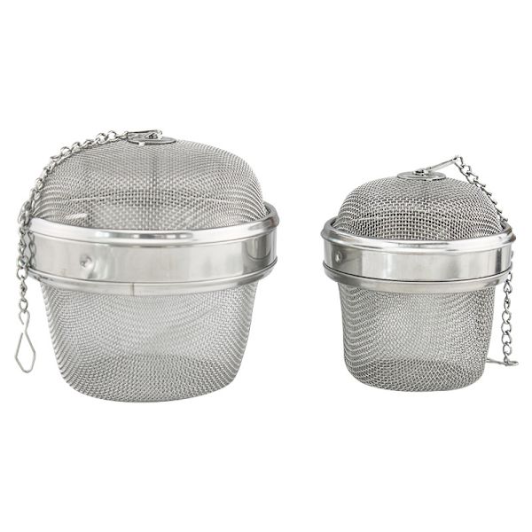 Rostfritt stål 3,5\" och 2,5\" Twist Lock Spice Ball Chain Cover B