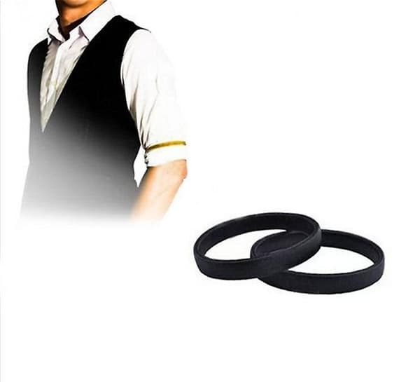 2 st herr metallfjäder elastisk stretch armband armband armring
