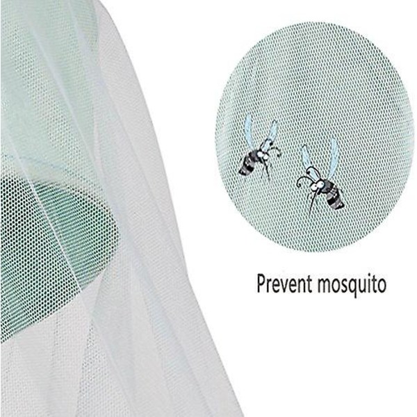 Barnevognsnet, Universal Myggenet Beskyttelse mod Fluer, Insekter og Kryb til Klapvogn, Barnevogn, Lift, Stroller, Vugge, Kurv