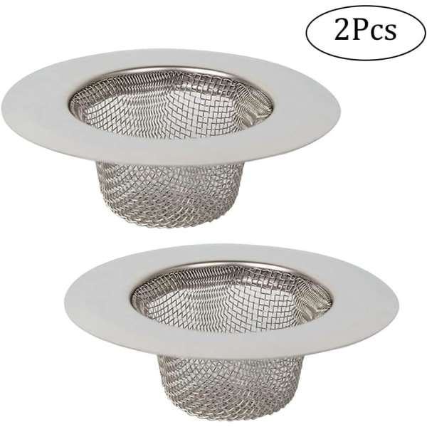 2 Pieces Kitchen Sink Strainer, Stainless Steel Sink Strainer, St