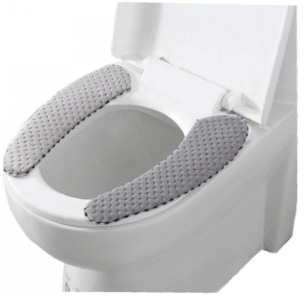 Nordic Winter Thick Toilet Seat Cushion, Adult Padded Toilet Seat Elongated Toilet Seat Warmer Cover Soft Fuzzy Round