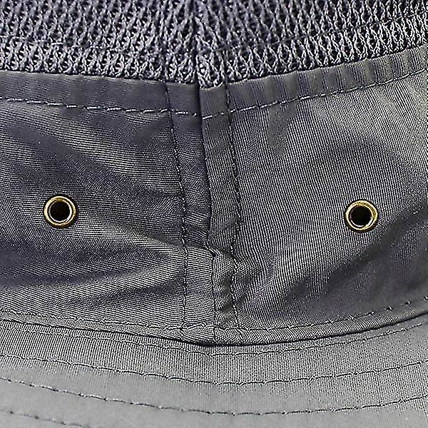 Unisex bredbrättad solhatt, utomhus Upf 50+ vattentät Boonie-hatt sommar UV-skydd solkepsar（orange）