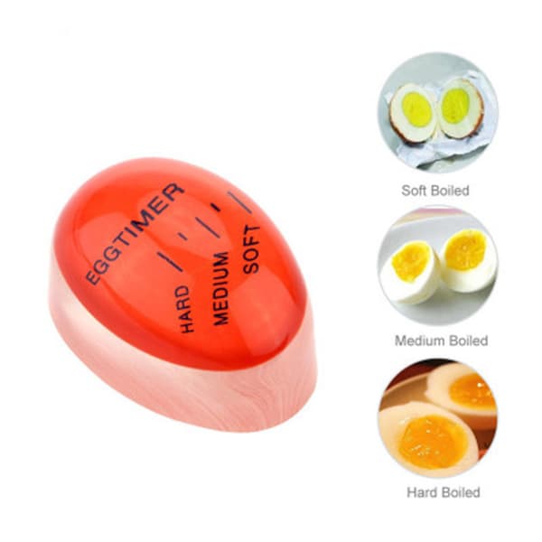 Egg Timer 2X Pack - Fargeendrende Indikator - Myk, Medium og H