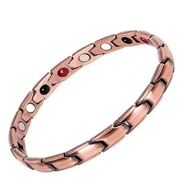 Magnetisk terapi magnetarmbånd til kvinder - Kreativt retro magnetisk armbånd i bronze - Justerbart
