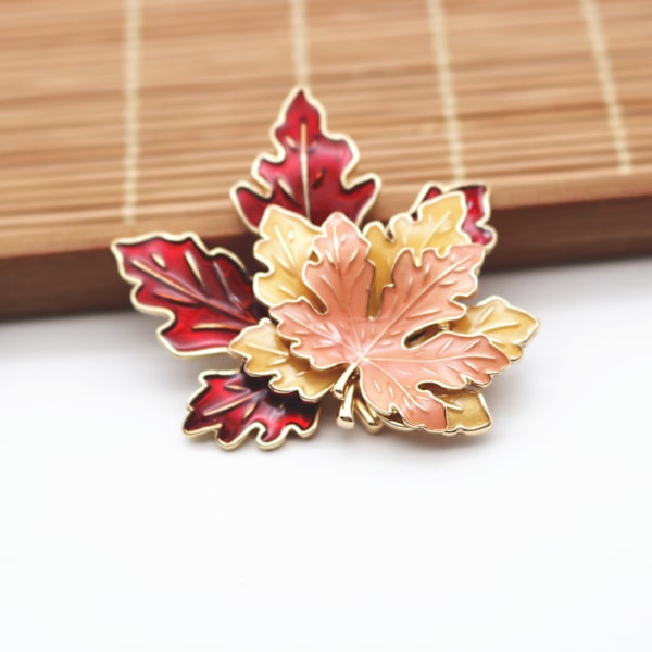 Thanksgiving broche pin, efterårsblade ahornblad slags pin