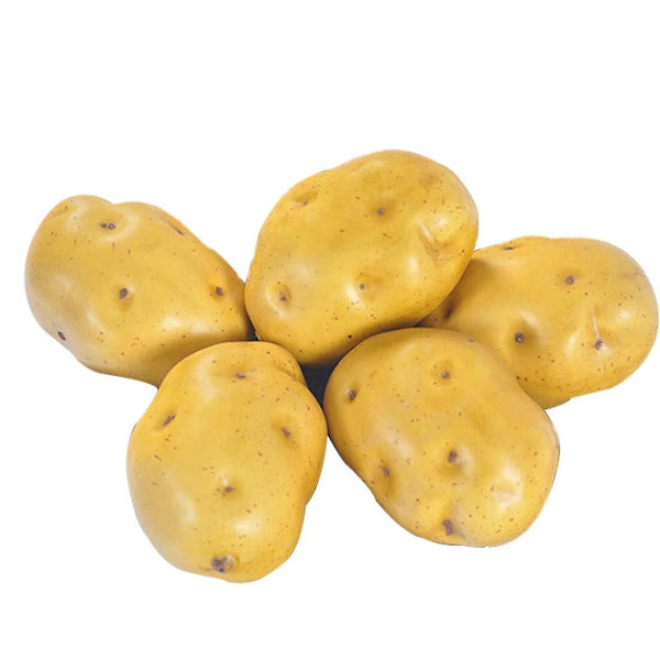 Skum Fake Potatos Simulering Boble Frukt & Grønnsaker Emosjon Arrangement Scener Rekvisitter Simulering Potet X 5stk