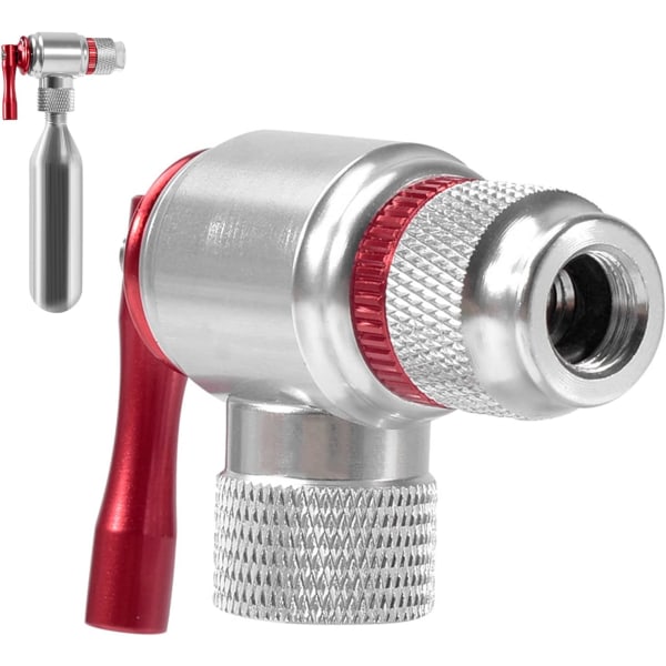 Sykkel CO2-pumpe, for Presta og Schrader ventiler - Mini dekkpumpe